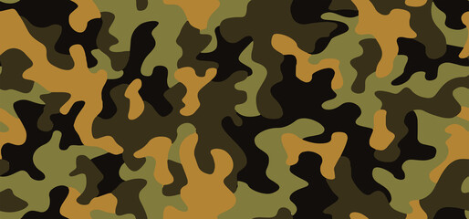 Full seamless military camouflage dark texture skin pattern vector for textile. Usable for Jacket Pants Shirt and Shorts. Dirty army camo masking design for hunting fabric print and wallpaper.