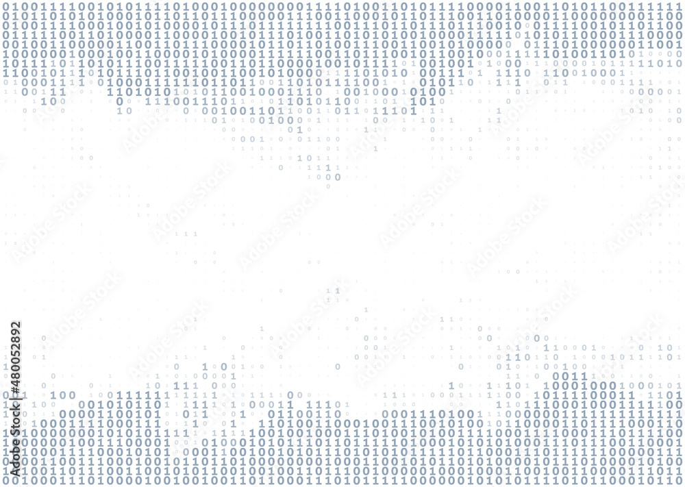 Poster Digital background with ones and zeros. Pattern with binary code