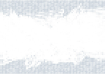Digital background with ones and zeros. Pattern with binary code
