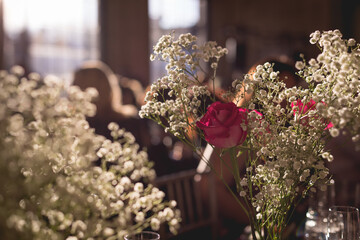 Wedding Table Flower Arrangement