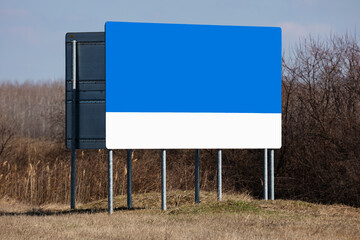 Empty billboard mock-up template.