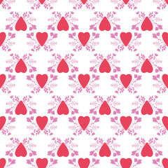 Decorative romantic style print. Seamless pattern. Vector design for scrapbooking, wrapping paper, wallpaper, fabric, covers, manufacturing, stationery.