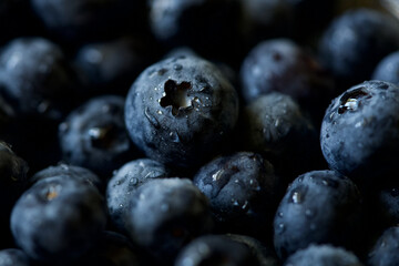 blueberries close up