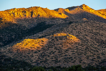 Hualapai Mountain Ridge at Sunset
