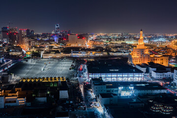 Obraz premium Nightscape - Doha - Qatar