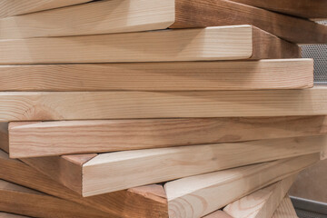 Decorative wooden interior element decoration and wood decor abstract exterior pattern material