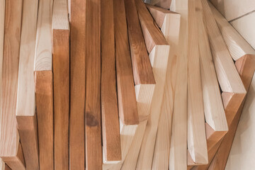 Decorative wooden interior element decoration and wood decor abstract exterior pattern material