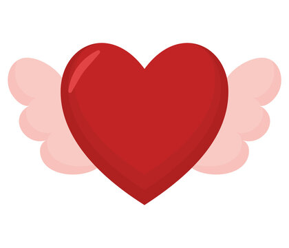 heart wings illustration