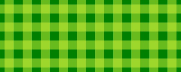 Banner, geruit patroon. Groen op Limoen kleur. Tafelkleed patroon. Textuur. Naadloze klassieke patroonachtergrond.