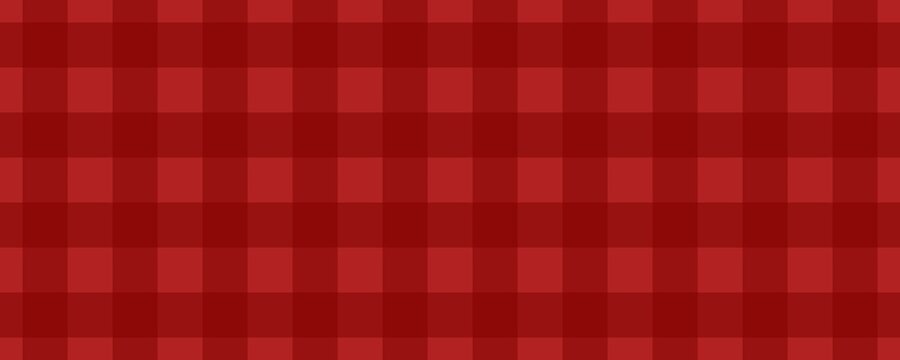 Banner, plaid pattern. Fire brick on Maroon color. Tablecloth pattern. Texture. Seamless classic pattern background.