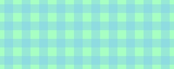 Banner, plaid pattern. Mint on Sky blue color. Tablecloth pattern. Texture. Seamless classic pattern background.
