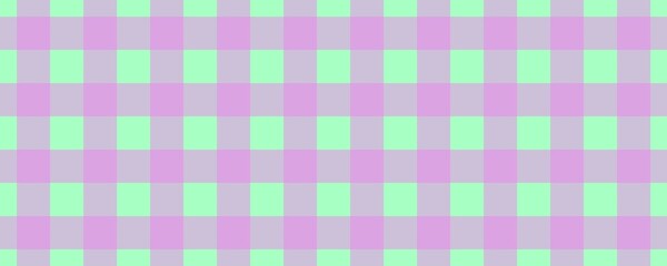 Banner, plaid pattern. Mint on Violet color. Tablecloth pattern. Texture. Seamless classic pattern background.