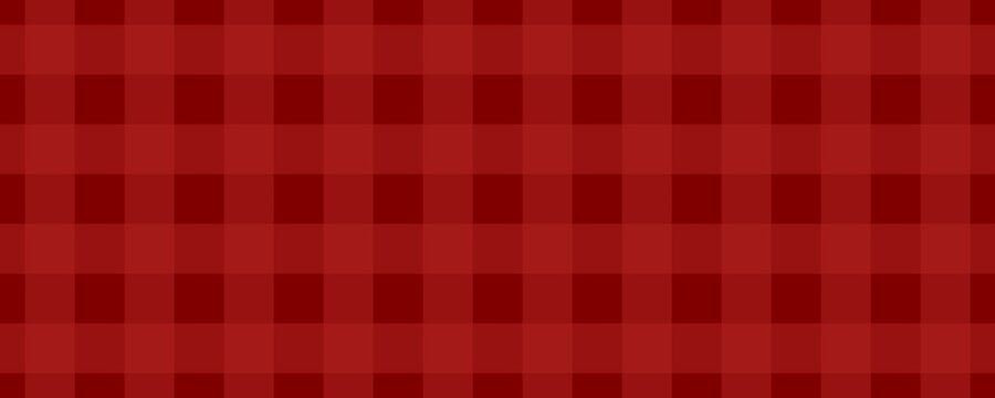 Banner, plaid pattern. Maroon on Fire brick color. Tablecloth pattern. Texture. Seamless classic pattern background.