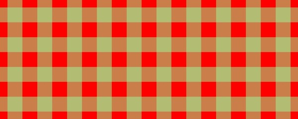 Banner, plaid pattern. Red on Pale Green color. Tablecloth pattern. Texture. Seamless classic pattern background.