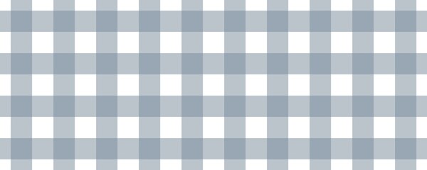 Banner, plaid pattern. White on Light Slate Grey color. Tablecloth pattern. Texture. Seamless classic pattern background.