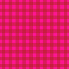 Plaid pattern. Deep pink on Fire brick color. Tablecloth pattern. Texture. Seamless classic pattern background.