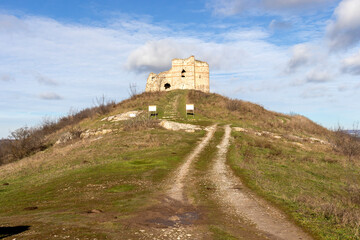 Fototapeta na wymiar Ruins of medieval Bukelon Fortress, Bulgaria