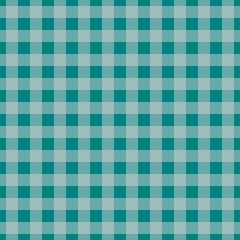 Plaid pattern. Teal on Light grey color. Tablecloth pattern. Texture. Seamless classic pattern background.