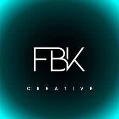 FBK Letter Initial Logo Design Template Vector Illustration