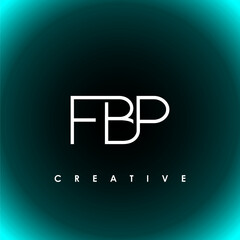 FBP Letter Initial Logo Design Template Vector Illustration