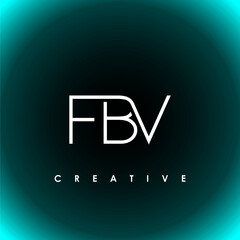 FBV Letter Initial Logo Design Template Vector Illustration © makrufi