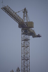 construction crane of blue sky