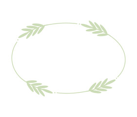 Fototapeta na wymiar green leaves laurel wreath