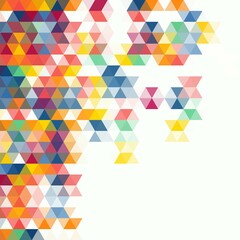 Colored geometric background. Triangular figures. Abstract vector template. eps 10