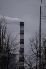 smoke from chimney