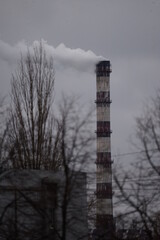 smoke from a chimney