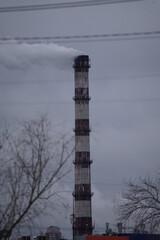 chimney with smoke