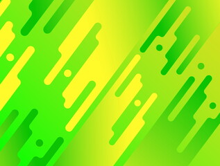 Trendy gradient design abstract geometric background with dark  green and yellow color on a neon green background