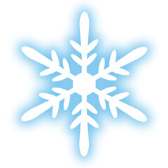 雪の結晶アイコン　ぼかし