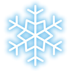 雪の結晶アイコン　ぼかし