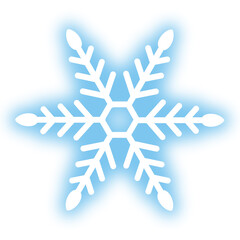 雪の結晶アイコン　ぼかし
