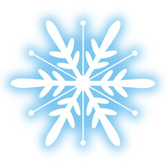 雪の結晶アイコン　ぼかし