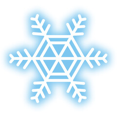 雪の結晶アイコン　ぼかし