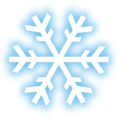 雪の結晶アイコン　ぼかし
