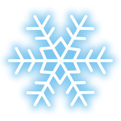 雪の結晶アイコン　ぼかし