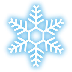 雪の結晶アイコン　ぼかし