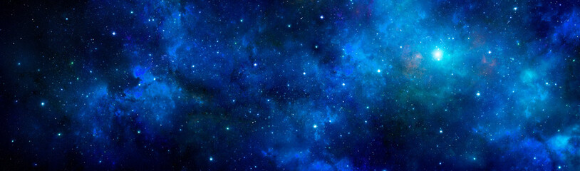 Naklejka na ściany i meble Stellar background and nebula in outer space