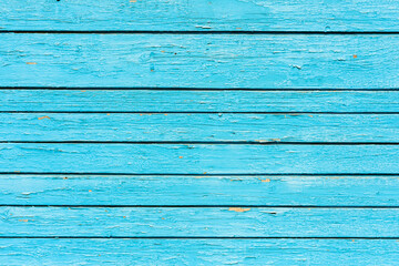 Obraz premium Texture of blue wooden boards for the background