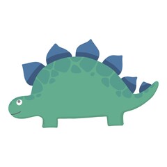 Cute dinosaur. Cartoon dinos, dinosaur colorful isolated character. Tyrannosaurus, triceratop, pterodactyl. Funny prehistoric animal, vector collection for kids
