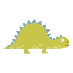 Cute dinosaur. Cartoon dinos, dinosaur colorful isolated character. Tyrannosaurus, triceratop, pterodactyl. Funny prehistoric animal, vector collection for kids