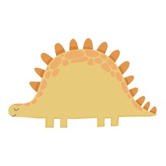 Cute dinosaur. Cartoon dinos, dinosaur colorful isolated character. Tyrannosaurus, triceratop, pterodactyl. Funny prehistoric animal, vector collection for kids