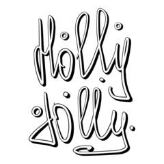 Merry Christmas. Happy New Year, 2022, 2023, 2024. Typography. Vector logo, emblem, text design. Usable for banners, greeting cards, gifts