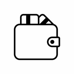 digital wallet icon vector 