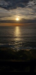 sunset over the sea