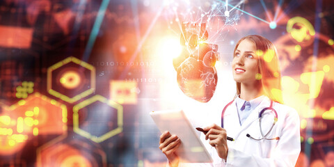 Moderm medicine. Cardiology . Mixed media