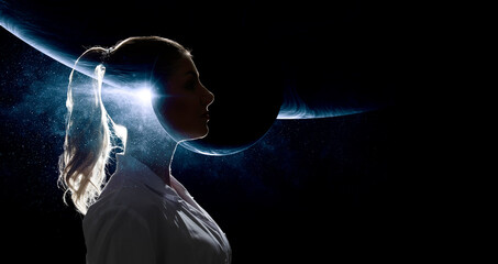 The universe within . Mixed media